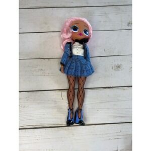 LOL Surprise OMG Uptown Girl Fashion Doll Pink Hair Fishnet Tights Outfit MGA